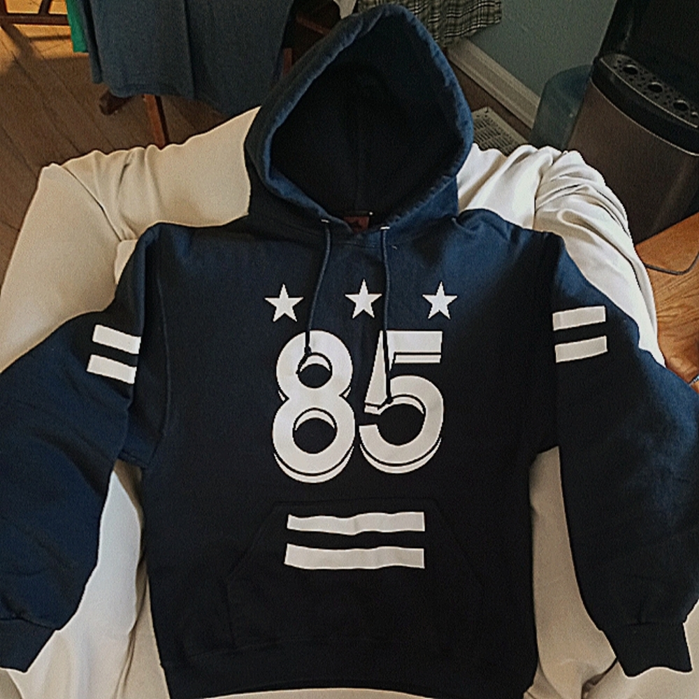 Halk blue Laerge pull over hoodie